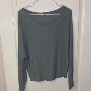 Women's Light Blue Long Sleeve Top